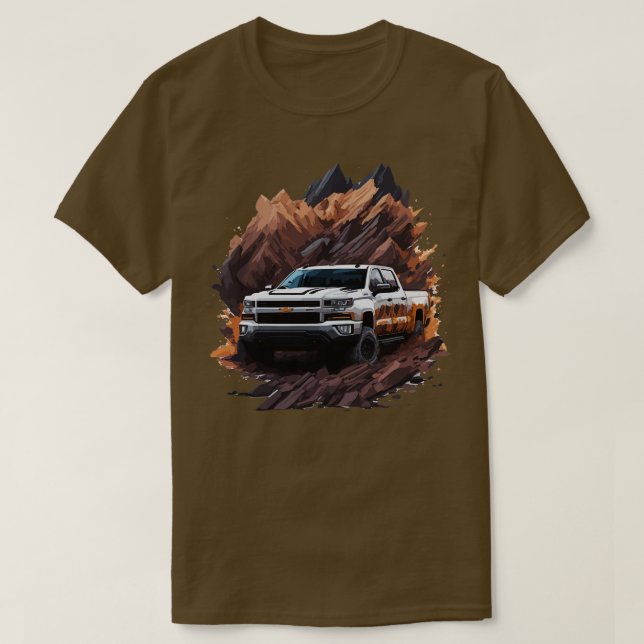 Camiseta Chevrolet Silverado fuera de la carretera (Diseño del anverso)