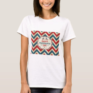 Camiseta chevron del día del presidente