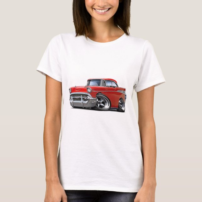 Camiseta Chevy 1957 Belair Rod candente (Anverso)