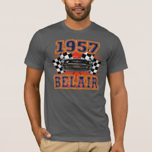 Camiseta Chevy 1957 de los hombres Belair