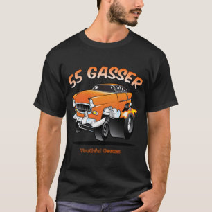 Camiseta Chevy 55 Gasser Personalizado Car Toon