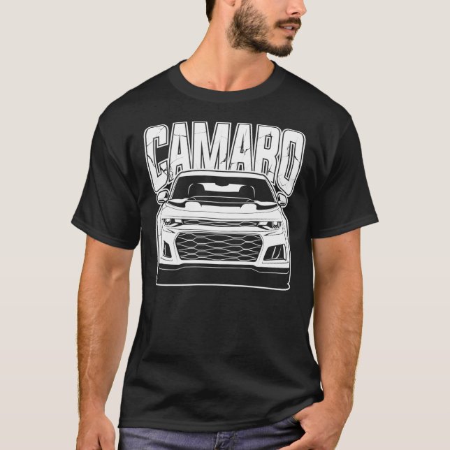 Camiseta Chevy Camaro ZL1 White Print Essential T-Shirt (Anverso)