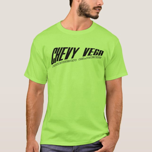 Camiseta Chevy Vega - obra clásica americana inclinada del (Anverso)