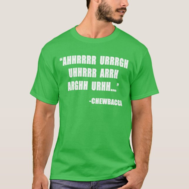Camiseta Chewbacca cita chico (Anverso)