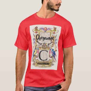 Camiseta Cheyanne Vintage y Crafter Ga de caligrafía modern