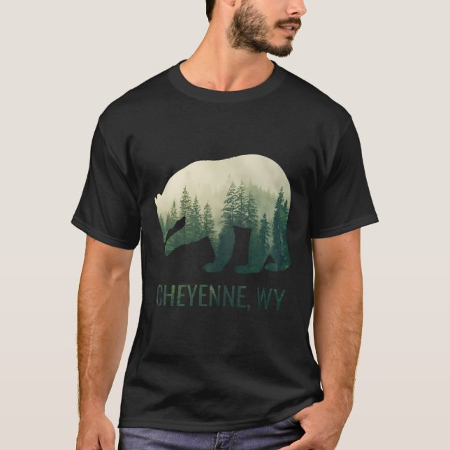 Camiseta Cheyenne Bear State Of Wyoming Pacific (Anverso)