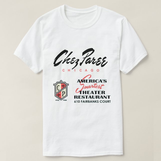Camiseta Chez Paree, Theater Restaurant, Chicago, IL (Diseño del anverso)