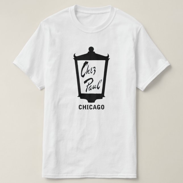 Camiseta Chez Paul French Restaurant, Chicago (Diseño del anverso)
