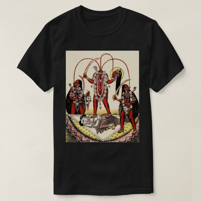 Camiseta Chhinnamasta Shiva Kali Goddess Deities (Diseño del anverso)