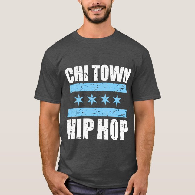 Camiseta Chi-Town Hiphop Head  (Anverso)