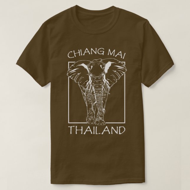 Camiseta Chiang Mai Chiengmai Tailandia Elephant Tropic Tra (Diseño del anverso)