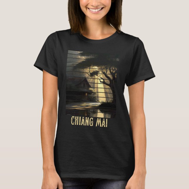 Camiseta Chiang Mai Thailand Backpacking and Digital Nomad  (Anverso)