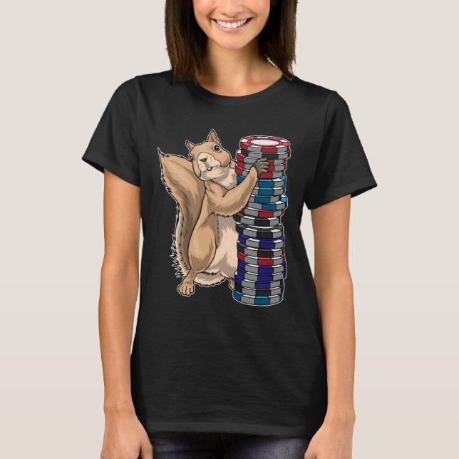 Camiseta Chiapas de póquer de ardilla (Anverso)