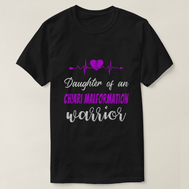 Camiseta Chiari Malformation Awareness Daughter Ribb (Diseño del anverso)