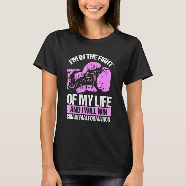 Camiseta Chiari Malformation Awareness Survivor Purple (Anverso)