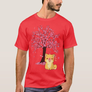 Camiseta Chiba chiba inu perro cerezo japonés en flor Sakur
