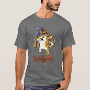 Camiseta Chiba Inu Coin Crypto Token Dabbing Turkey Thanksg