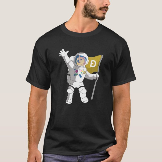 CAMISETA CHIBA INU HODL ASTRONAUT (Anverso)