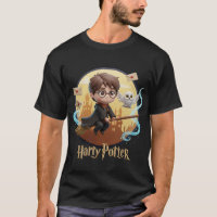 Chibi 3D Harry Potter volando en la Cuta de Brooms