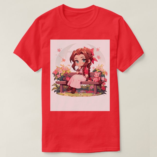 Camiseta chibi aerith (Diseño del anverso)