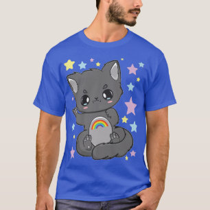 Camiseta Chibi Anime Cat Fairy Kei Neko Yume Kawaii Feline