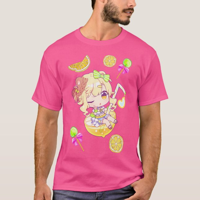 Camiseta Chibi Anime Chica Anime Suge Versión 2. (Anverso)