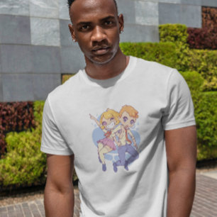 Camiseta Chibi Anime Pareja