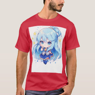 Camiseta chibi aqua 1