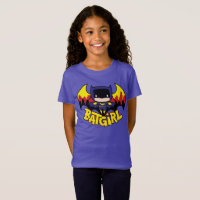 Chibi Batgirl Con Skyline Y Logo Gótico