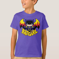 Chibi Batgirl Con Skyline Y Logo Gótico
