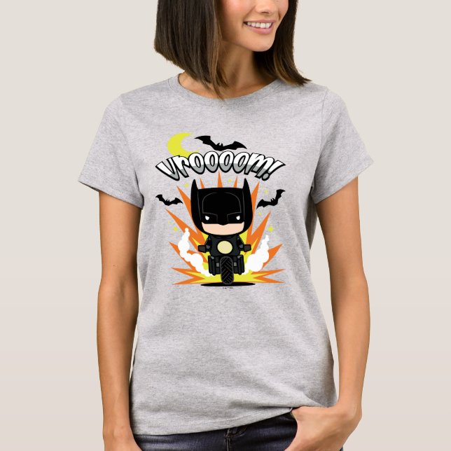 Camiseta Chibi Batman Batcycle (Anverso)