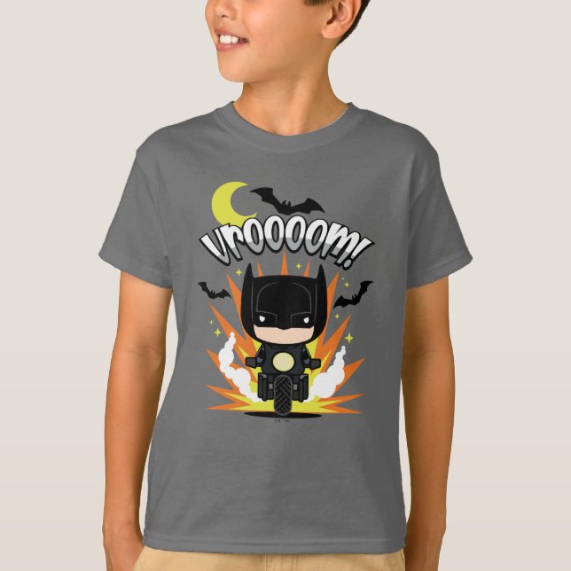 Camiseta Chibi Batman Batcycle (Anverso)
