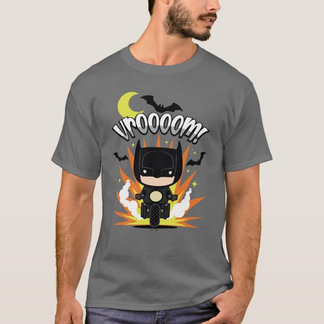 Camiseta Chibi Batman Batcycle (Anverso)