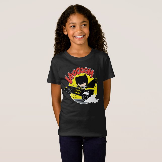 Camiseta Chibi Batman In The Batmobile (Anverso completo)
