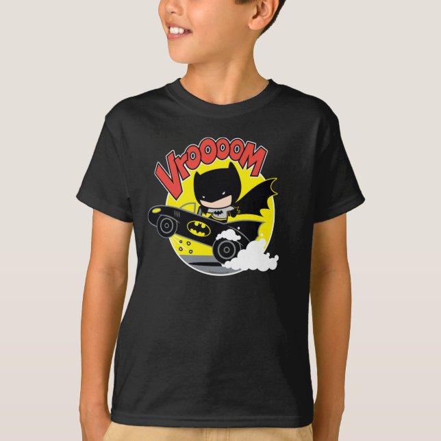 Camiseta Chibi Batman In The Batmobile (Anverso)