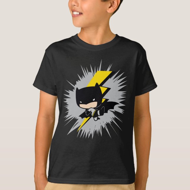 Camiseta Chibi Batman Lightning Kick (Anverso)