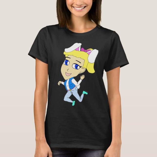 Camiseta chibi bunnygirl (Anverso)