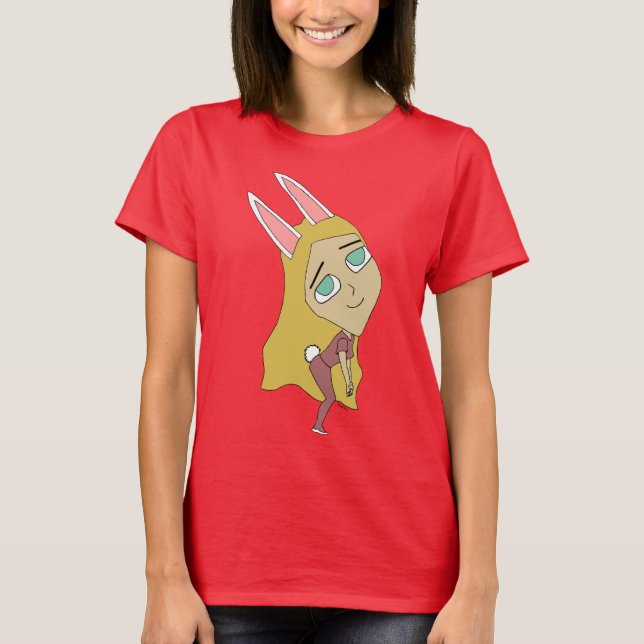 Camiseta chibi bunnygirl (Anverso)