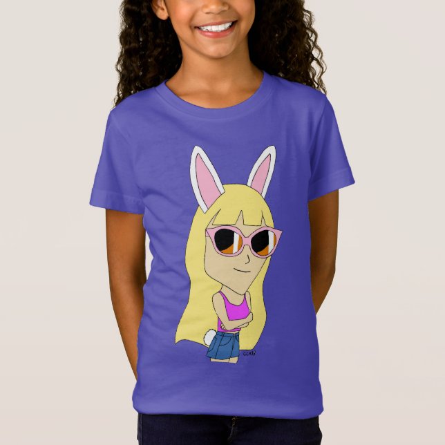Camiseta chibi bunnygirl (Anverso)