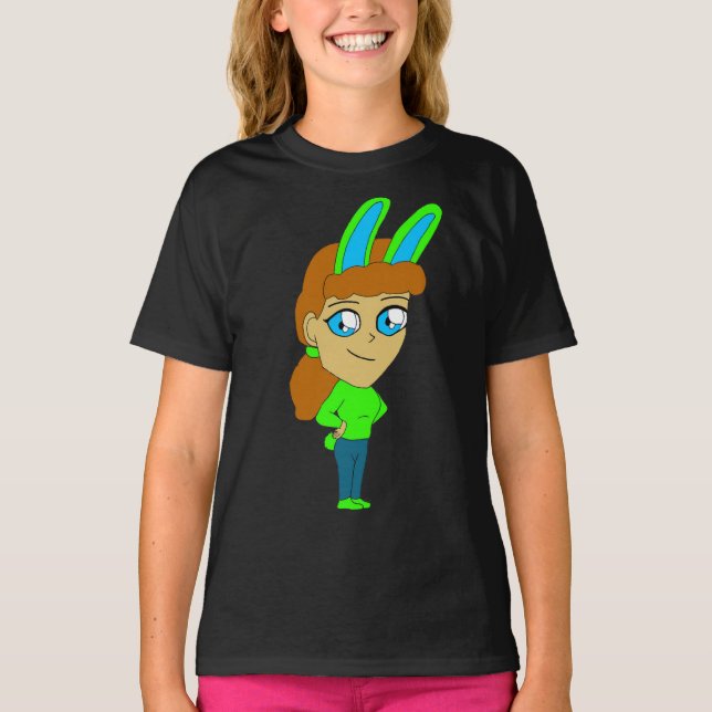 Camiseta chibi bunnygirl (Anverso)