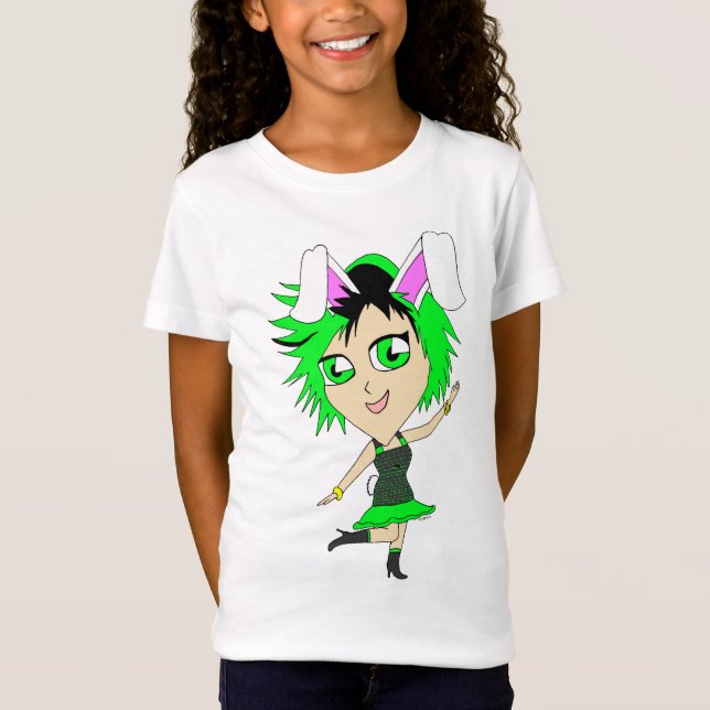 Camiseta chibi bunnygirl (Anverso)