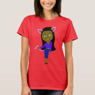 Camiseta chibi catgirl