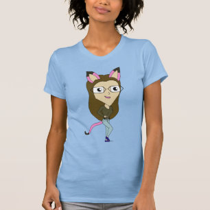 Camiseta chibi catgirl