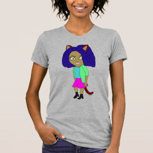 Camiseta chibi catgirl