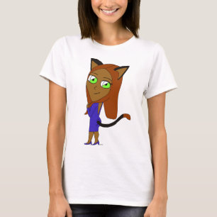 Camiseta chibi catgirl