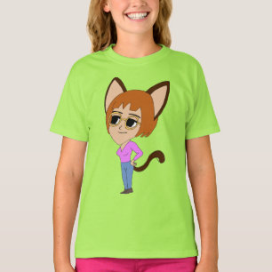 Camiseta chibi catgirl