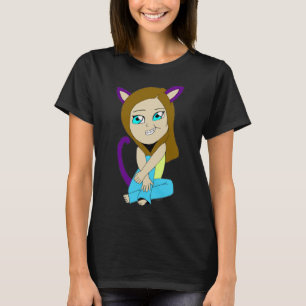Camiseta chibi catgirl