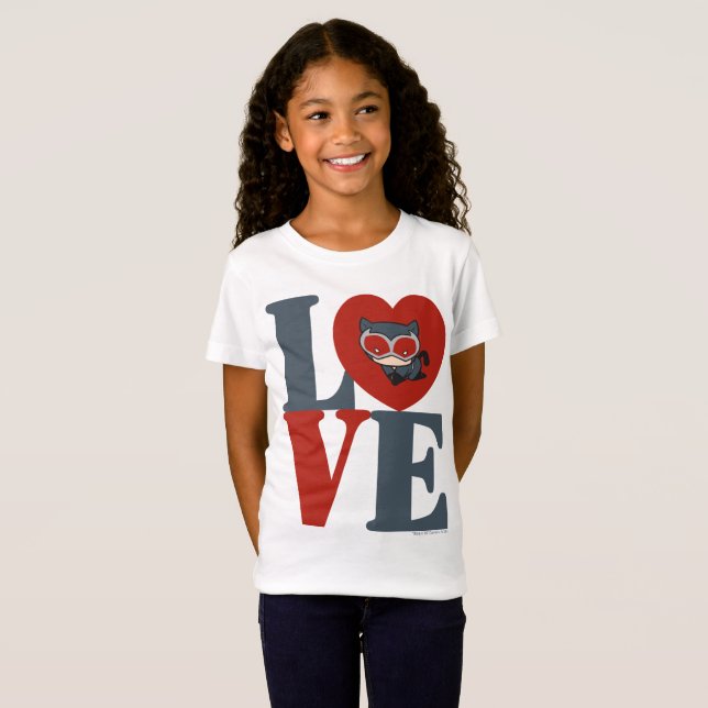Camiseta Chibi Catwoman LOVE (Anverso completo)