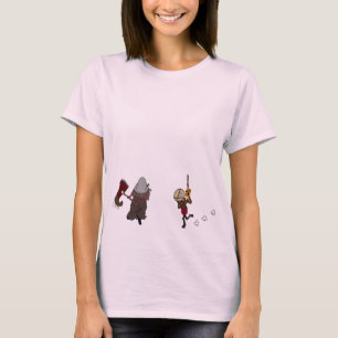 Camiseta Chibi Chainsaw y Ejecutor Majini