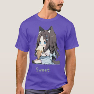 Camiseta Chibi come helado